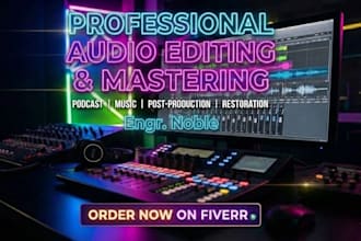 professionally edit and master your audio recordings