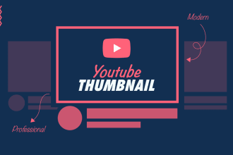design professional youtube thumbnail