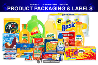 design product label packaging wrap or sticker