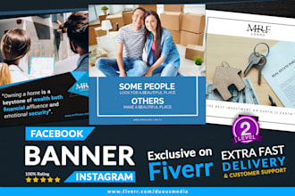 design unqiue instagram, facebook posts, ads, banners, covers in 6hrs