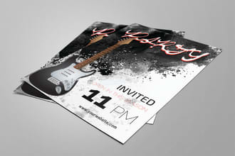 do creative party poster, event, postcard, leaflet, flyers