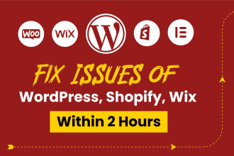 fix all wordpress issues, bugs within 2 hours or customize wordpress website