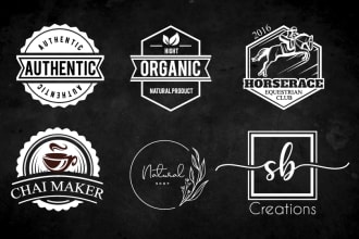 design vintage, badge, retro, hats and t shirts logo