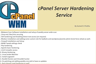 do cpanel server hardening