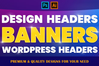 design awesome banners, headers for website and social media