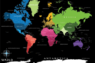 design world and country scratch off maps for commercial use