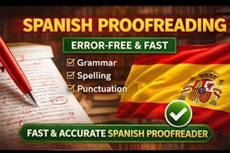 do a fast professional spanish proofreading