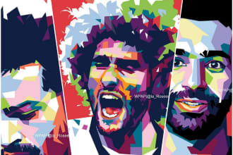 draw professional wpap pop art portrait for your photo