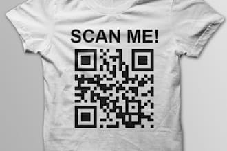 create Heat Transfer  of your QR Code
