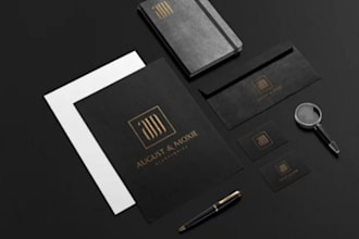 create luxury business card with logo