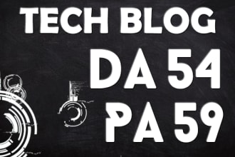 do guest post in da 54 and pa 59 quality tech blog