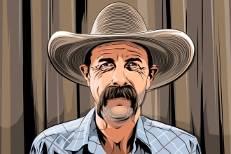 draw awesome cartoon from your favorite portrait