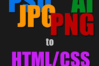 convert your psd/jpeg/png into html/css