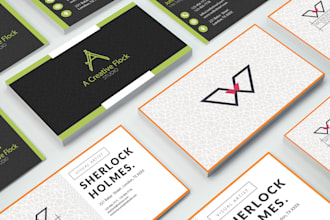 design modern and minimal business cards with print ready files