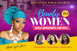 create a unique event, banner, pro church flyer, or poster