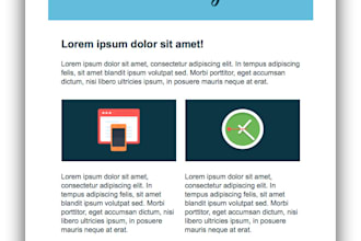 do responsive html email template in 24 hr