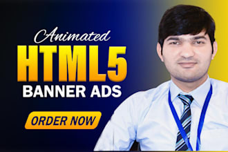 design animated HTML5 banner ads for google display ads