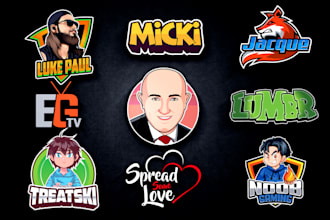 do unique youtube channel logo watermark design in 12 hrs