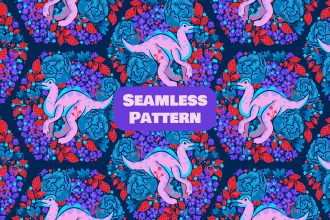 create an unique seamless pattern for you