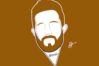 draw a minimalist gaming avatar from your photo