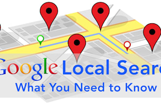 create 50 local google seo listing on map