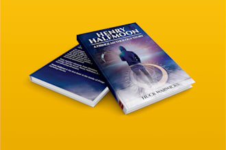 do amazon kdp, paperback, kindle or e book cover in 8 hours