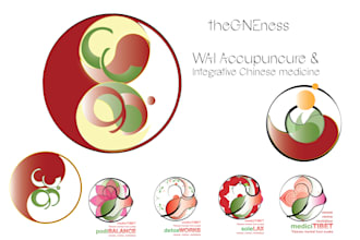 create a holistic medicine or yoga  logo