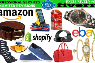 do photoshop editing for amazon, ebay, shopify product photo