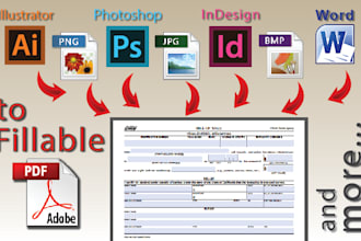 create a fillable pdf form or convert to fillable pdf form