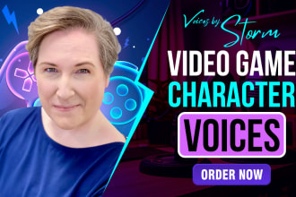 do female video game voice over, cartoon animation character voice acting