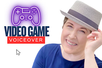 do female video game voice over, cartoon animation character voice acting