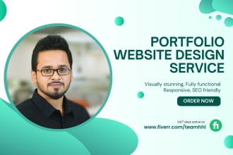 design professional personal portfolio website