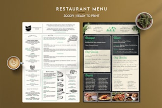 design an attractive restaurant menu
