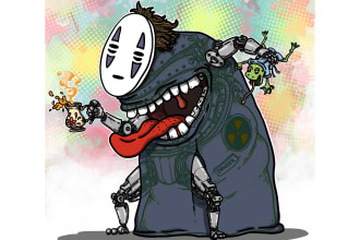 illustrate and doodle on mechanical and robotics
