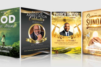 do any church and conference flyer in 12 hours