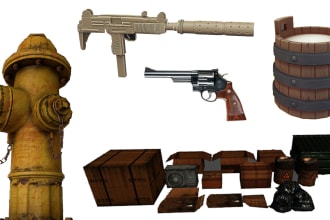 create game assets 3d models
