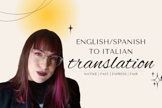 manually translate english and spanish to italian