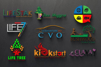 design 3d 2d logo within 24 hours