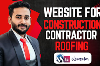 design contractor, construction and roofing website