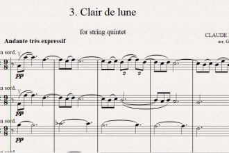 copy your pdf or handwritten music on sibelius or finale