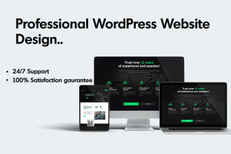 design a responsive wordpress website for your business