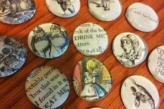 make 5 storybook glass magnets