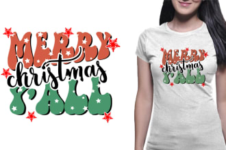 provide grovvy christmas tshirt design for you and also your pod site