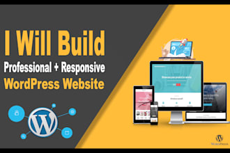 create any ecommerce, medical, business, lawyer, restaurant wordpress website