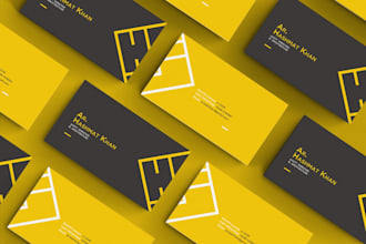 design a modern business card and stationery