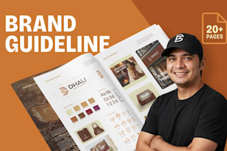 design a professional brand style guide and brand book