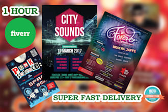 create your eyes catching flyer in 12hrs