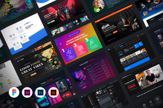 do website UI UX design, landing page, and web mockup design