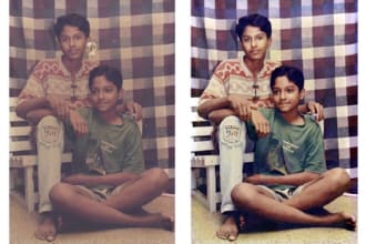do professional photo restore old or damaged or repair