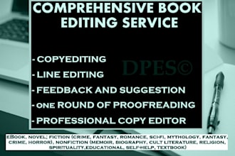 line edit and copyedit your fiction or nonfiction